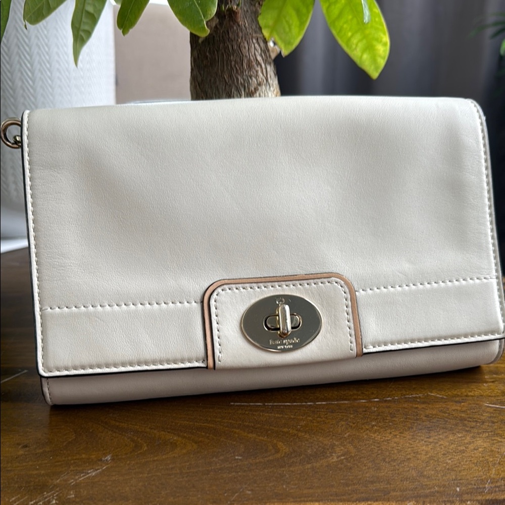 Kate Spade Cream Leather Crossbody